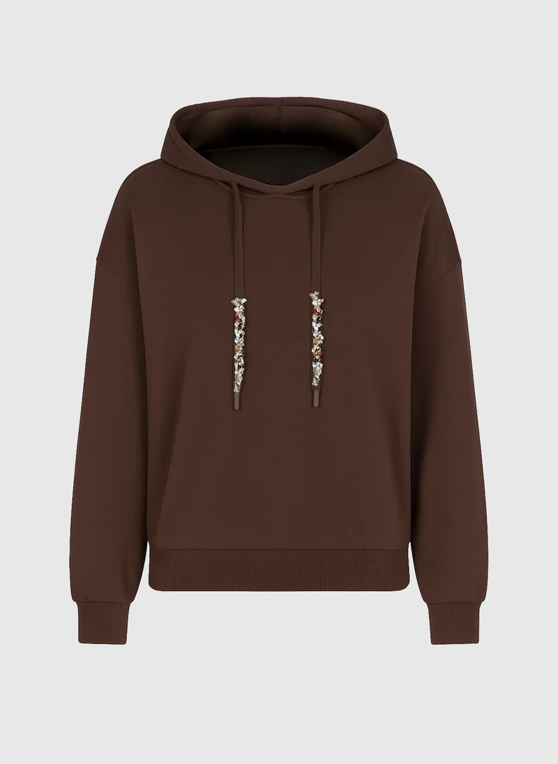 SWEAT ANIKA marron
