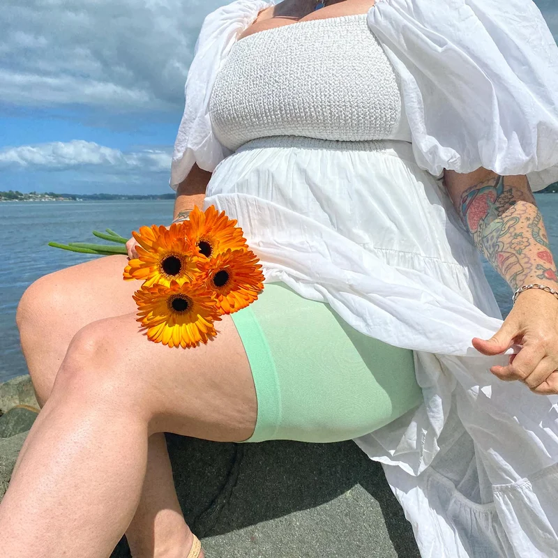 Stay Cool Chub Rub Shorts - Pistachio