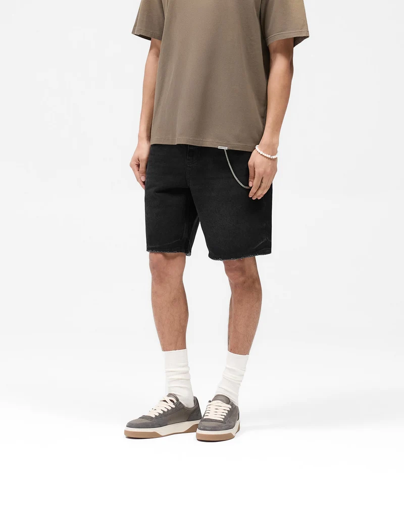 R10T Tailored Denim Shorts - Black