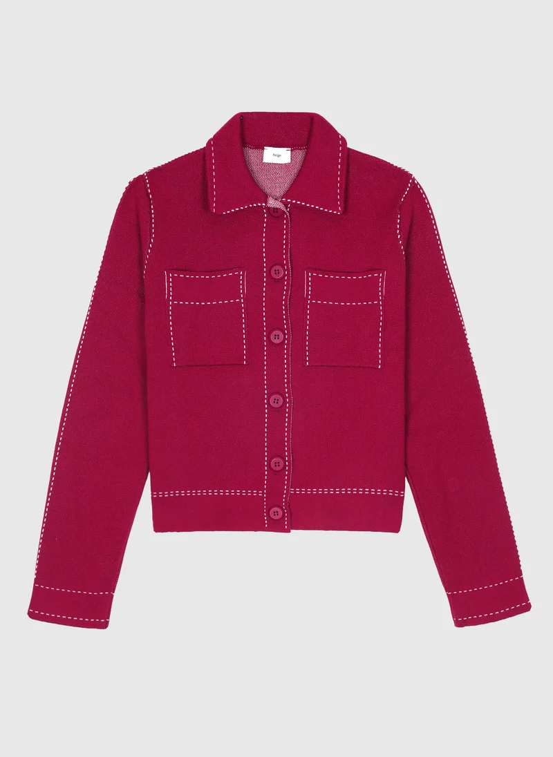 GILET LECLINT bordeaux