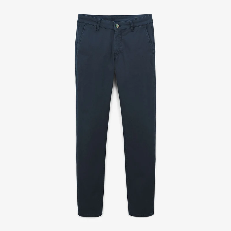Chino 702 coupe droite confort bleu foncé