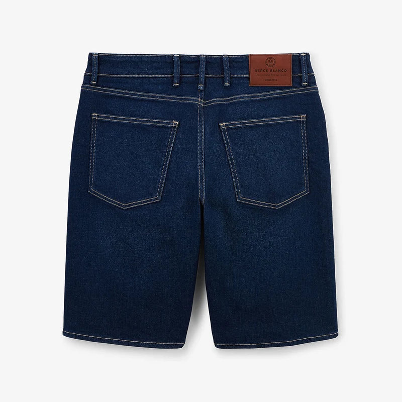 Bermuda 331 tapered en jean stretch bleu brut