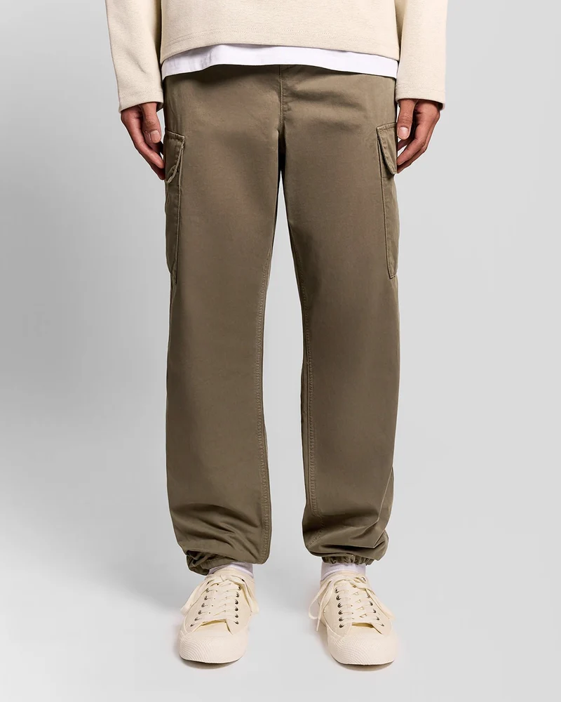 Cuffed Cargo Trousers