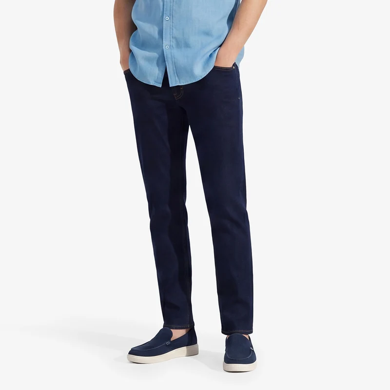 Jean 325 slim powertwist en coton bleu brut