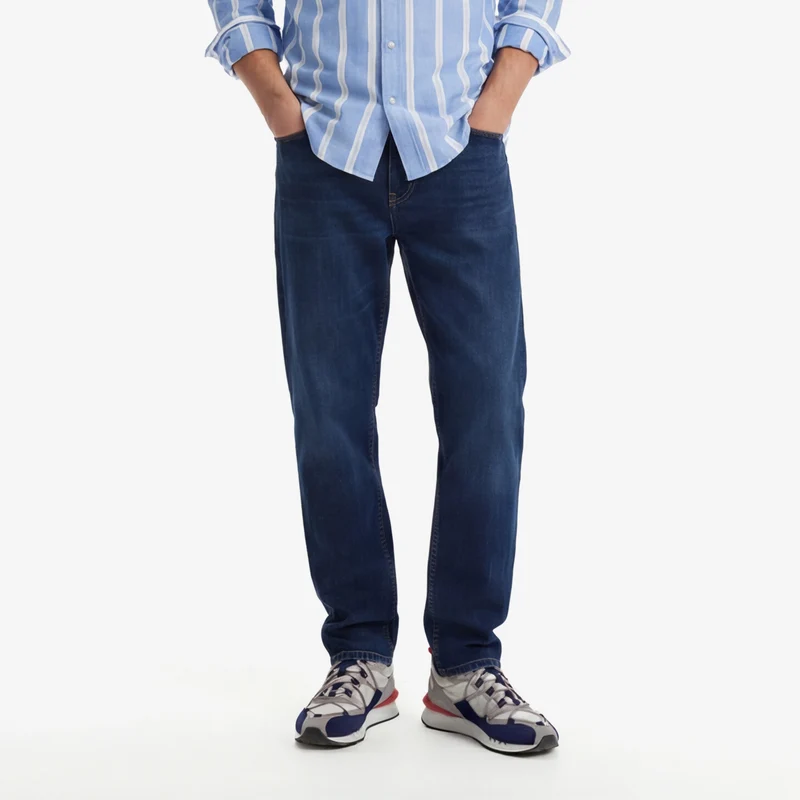 Jean 325 slim powertwist en coton bleu