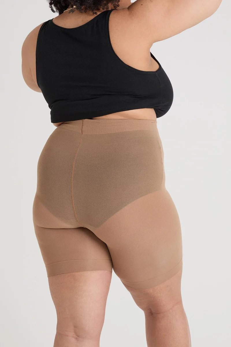 Stay Cool Chub Rub Shorts - Caramel Latte