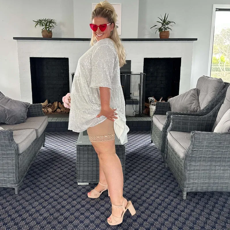 Lace Stay Cool Chub Rub Shorts - Blissful