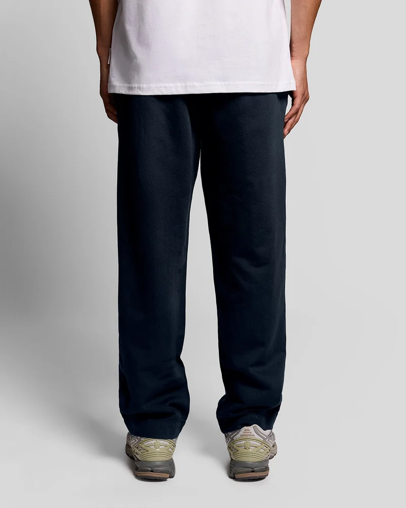 Straight Leg Linen Blend Trousers