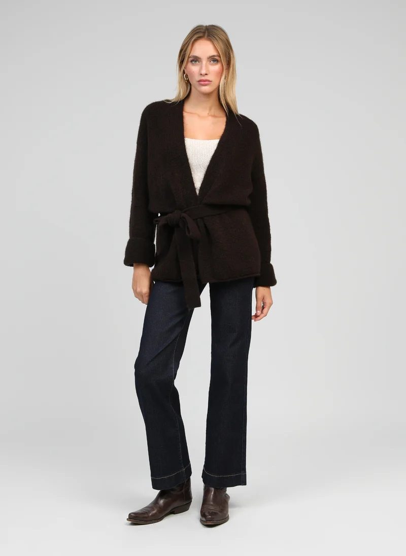 GILET LOUNA chocolat