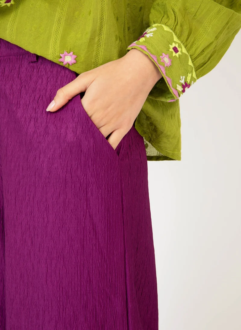 PANTALON PONTA violine