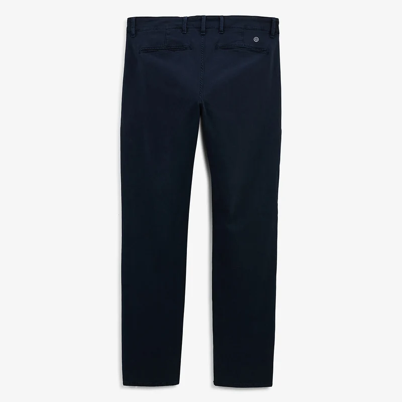 Pantalon coupe confort coton stretch bleu marine 702
