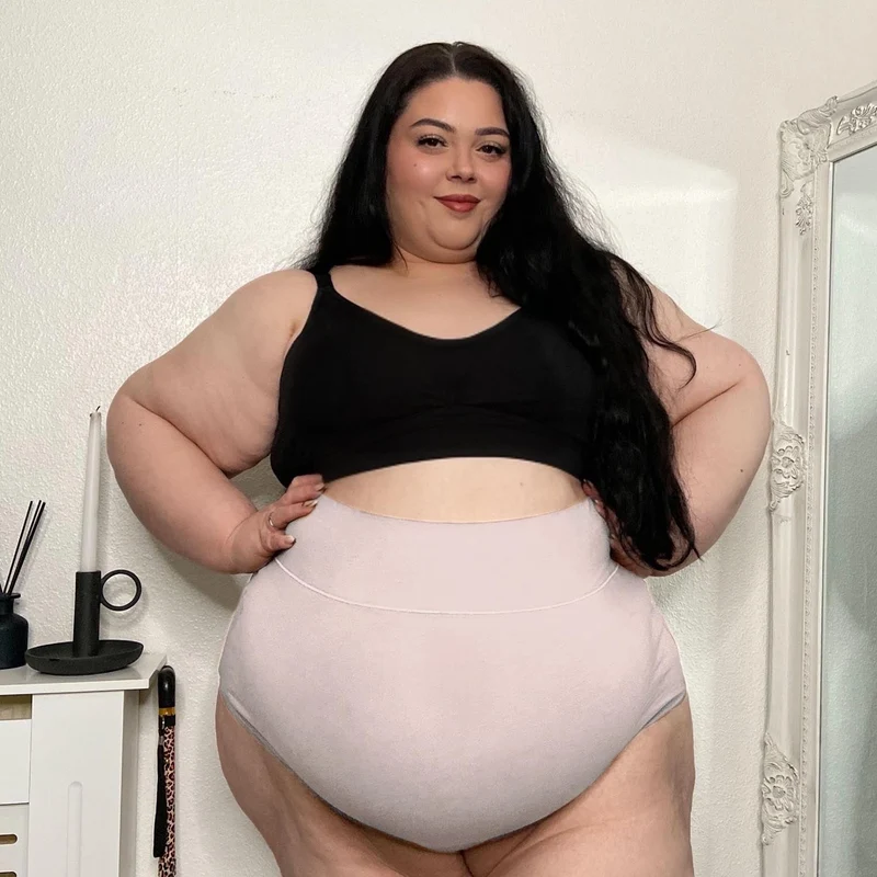 Organic Cotton Super High Waist Knickers - Milk Bottle