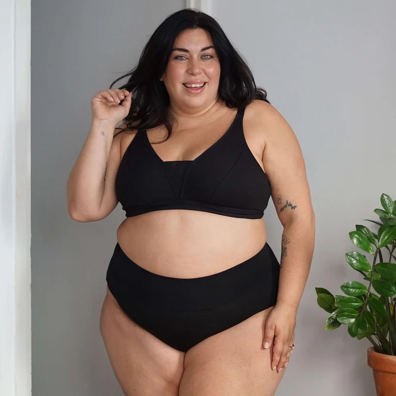 Organic Cotton Lacey Full Brief Knickers