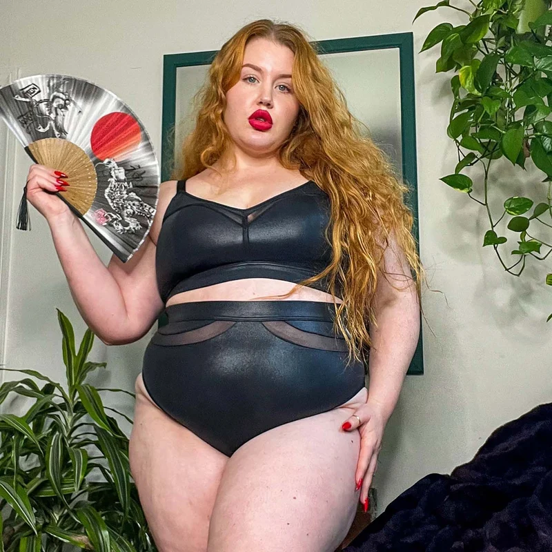 Siren Faux Leather Full Briefs