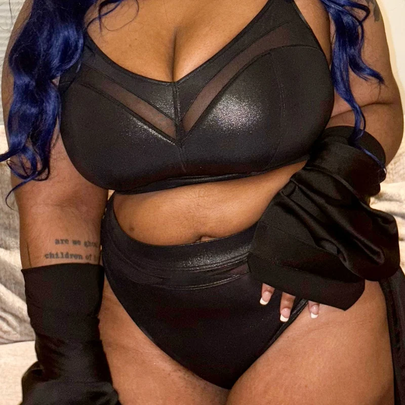 Siren Faux Leather Full Briefs