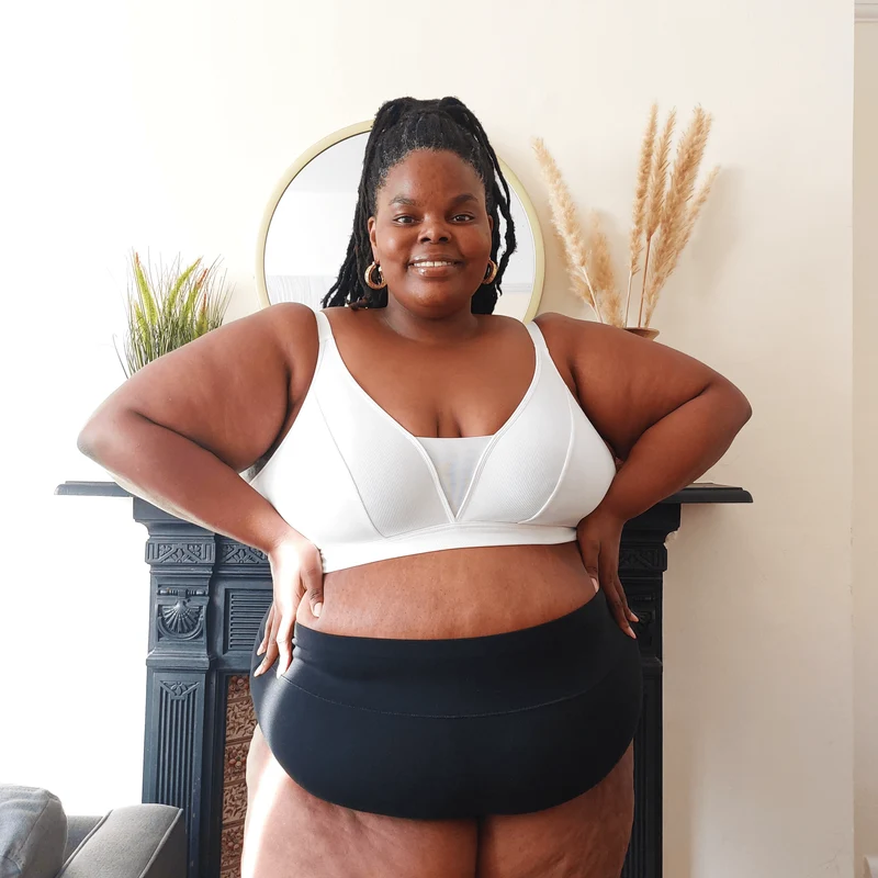 Everyday Ribbed Bra - White