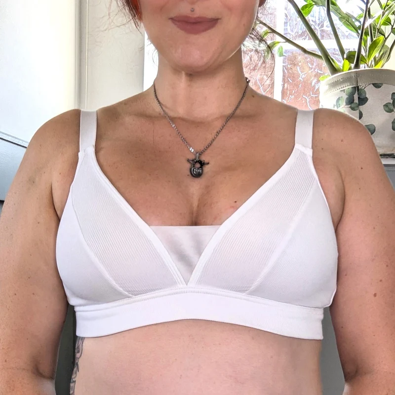 Everyday Ribbed Bra - White