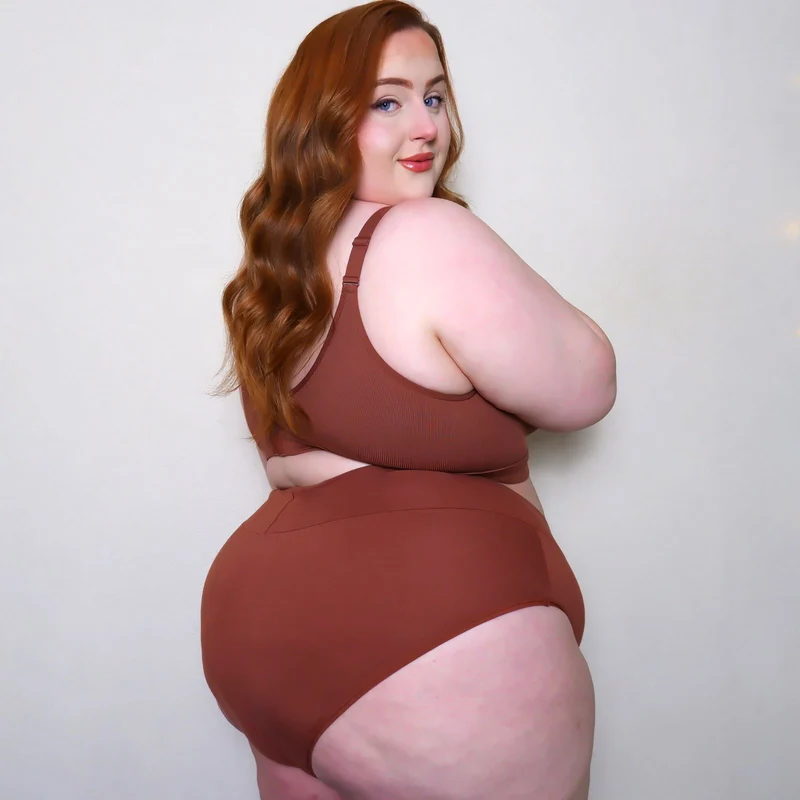 Everyday Ribbed Bra - Root Beer