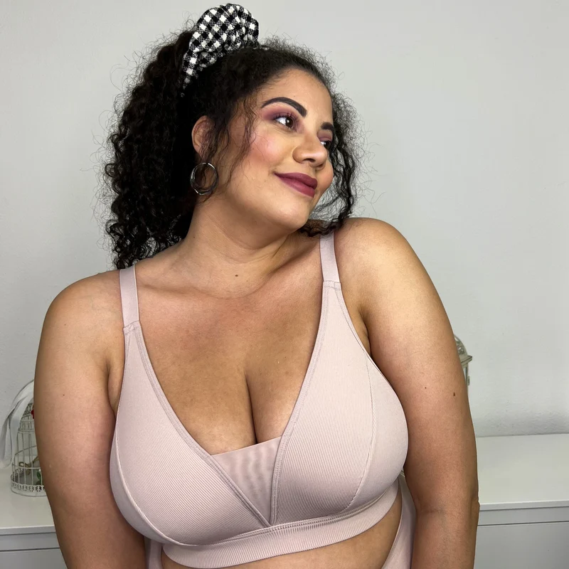 Everyday Ribbed Bra - Milk Bottle