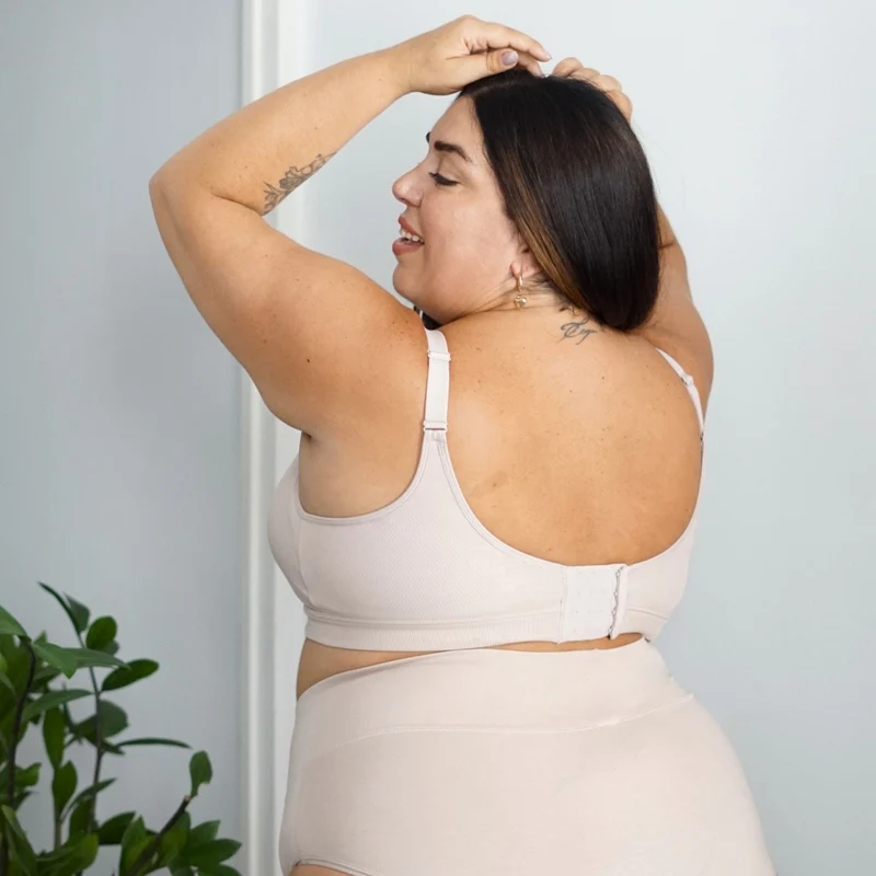 Everyday Ribbed Bra - Milk Bottle