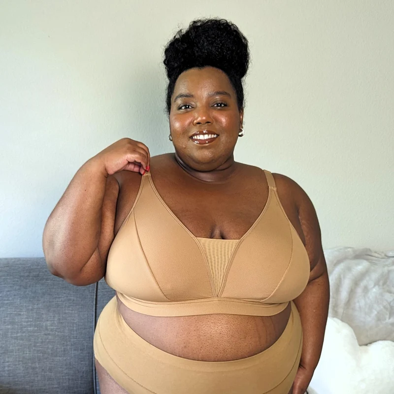 Everyday Ribbed Bra - Caramel
