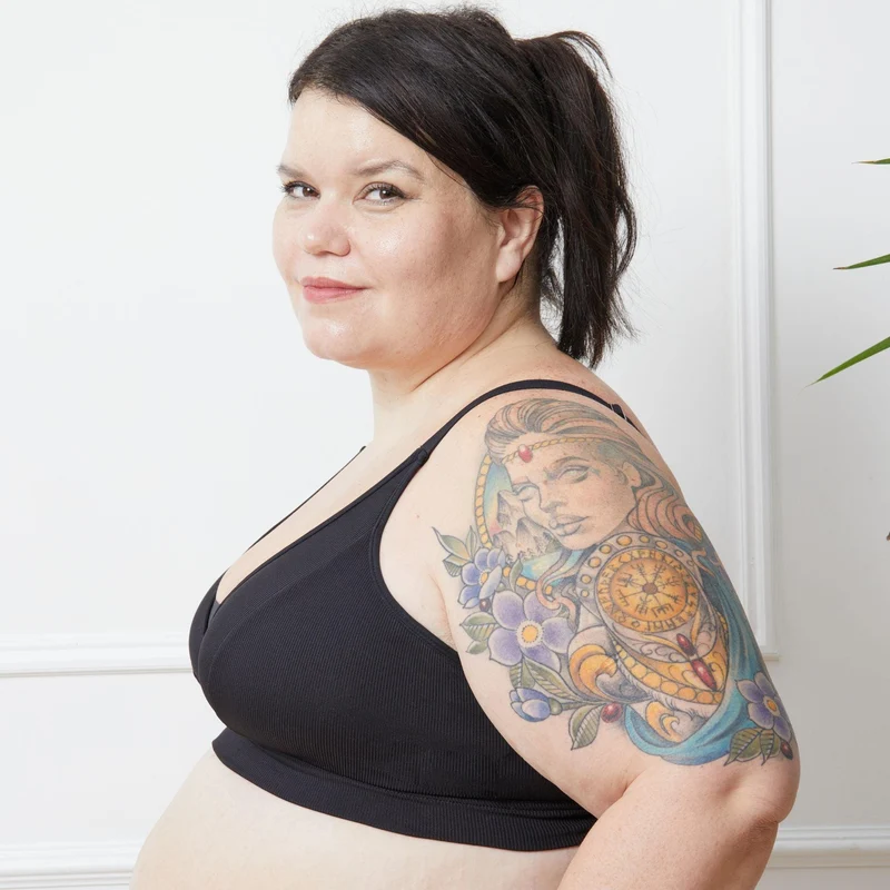 Everyday Ribbed Bra - Black