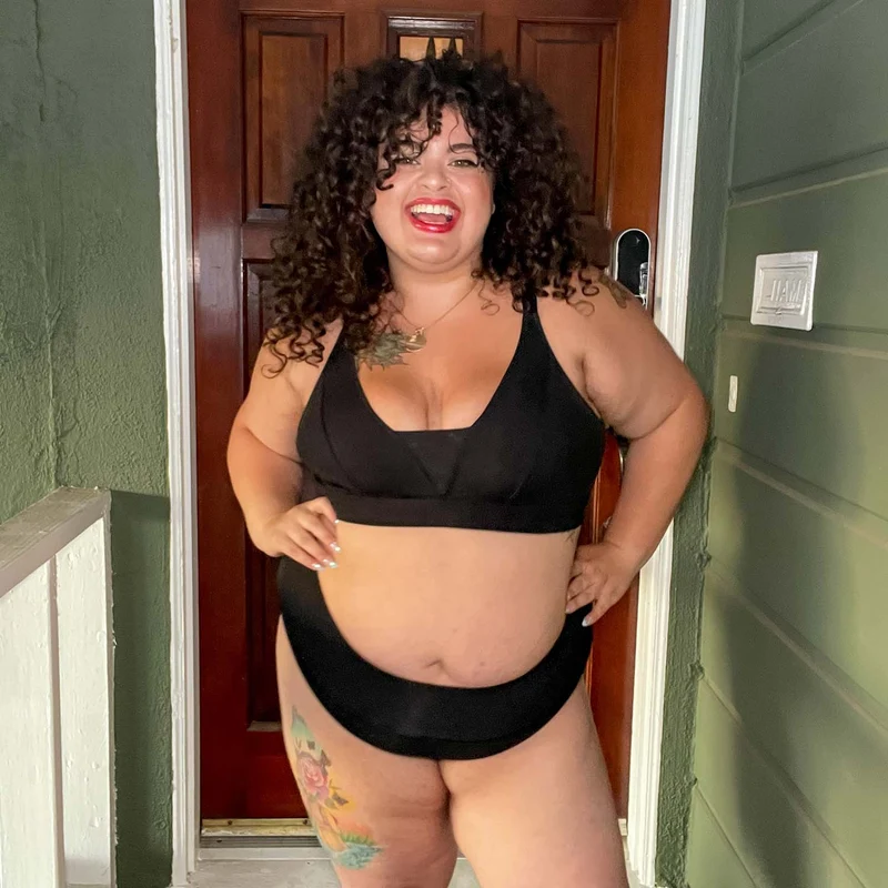 Everyday Ribbed Bra - Black