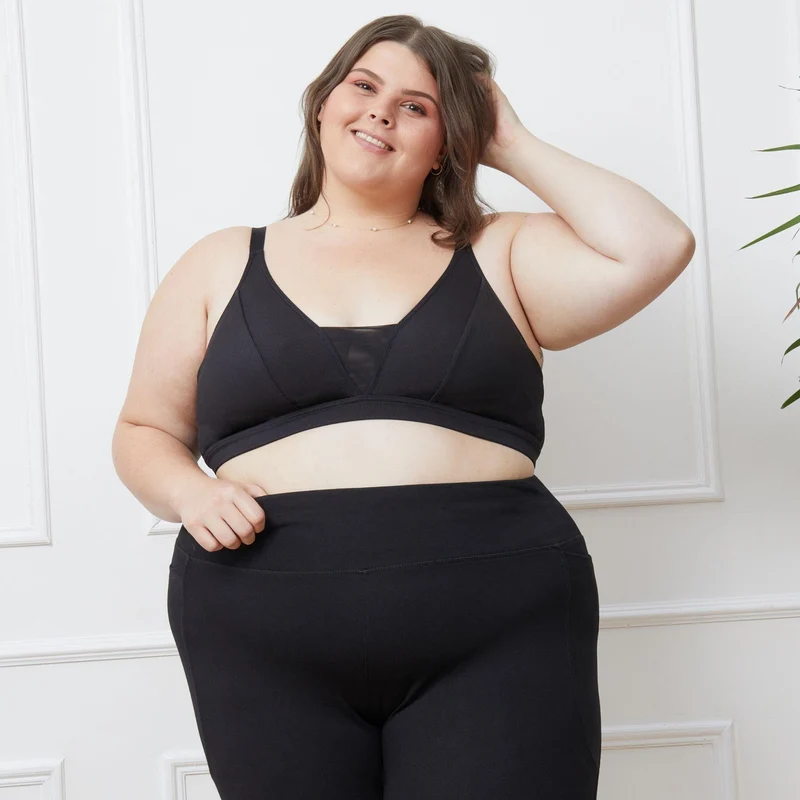 Everyday Ribbed Bra - Black
