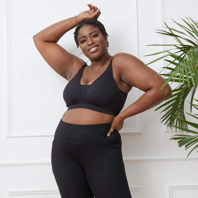 Everyday Ribbed Bra - Black