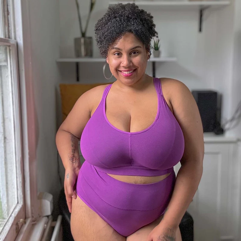 Comfort Cotton Bra - Grape Escape