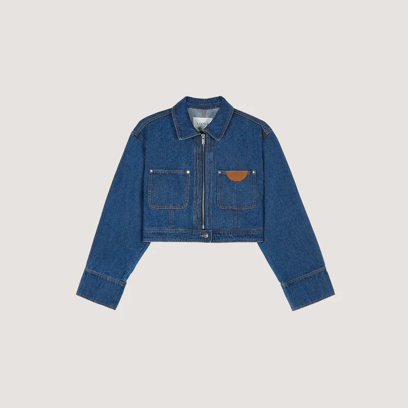 Veste Boxy en Denim - Bleu