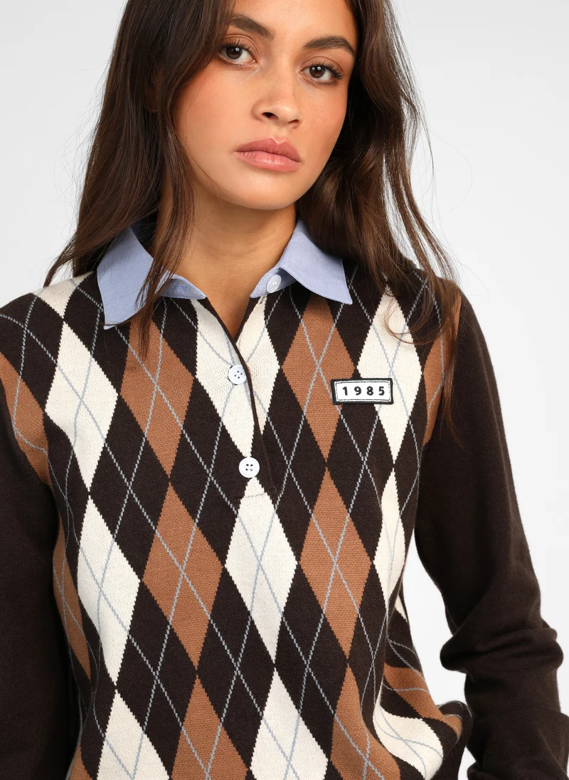 PULL NATHA marron