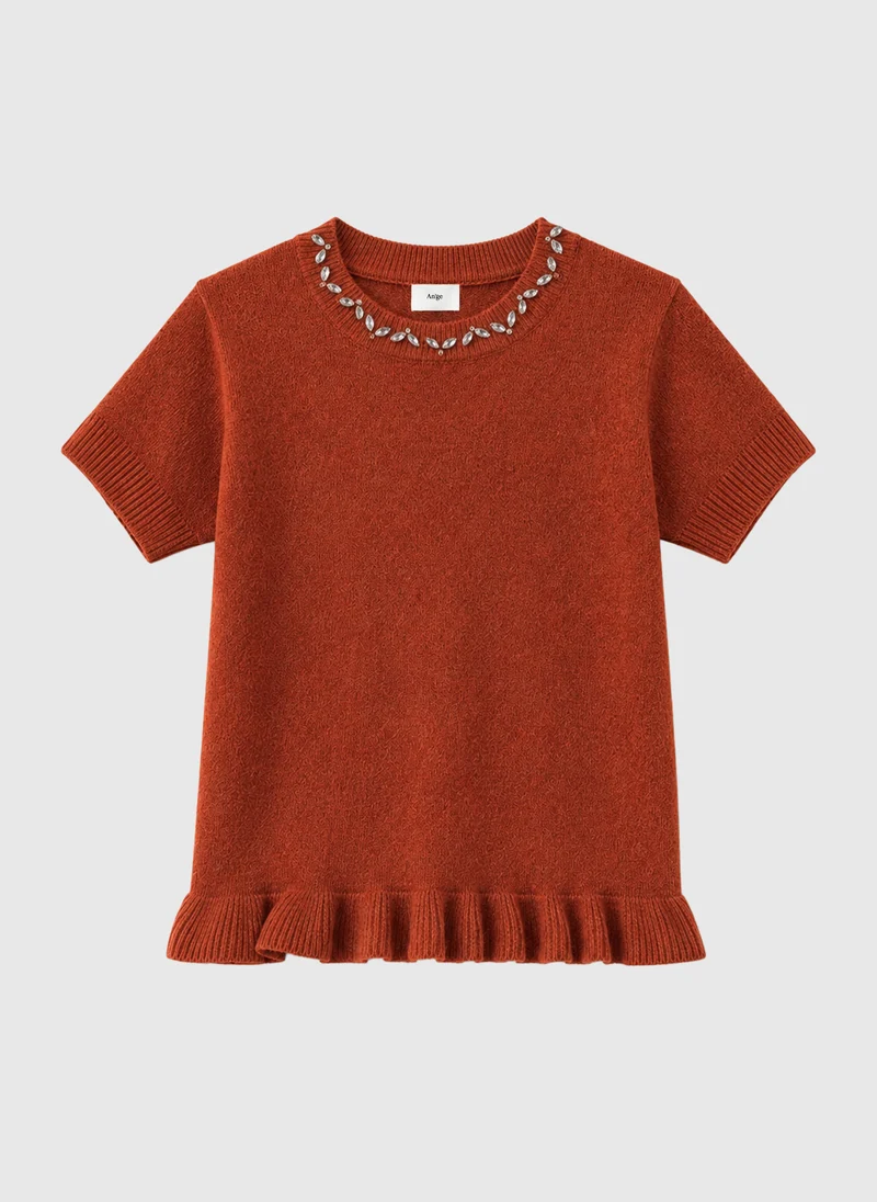 PULL NESTORINE vermillon
