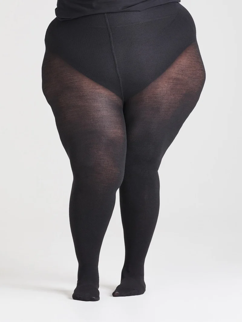 Merino Wool Tights - Black