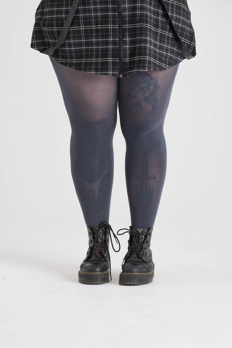 80 Denier Tights - Slate