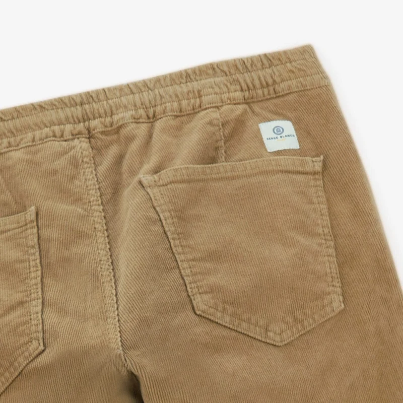 Pantalon velours 544 coupe droite beige