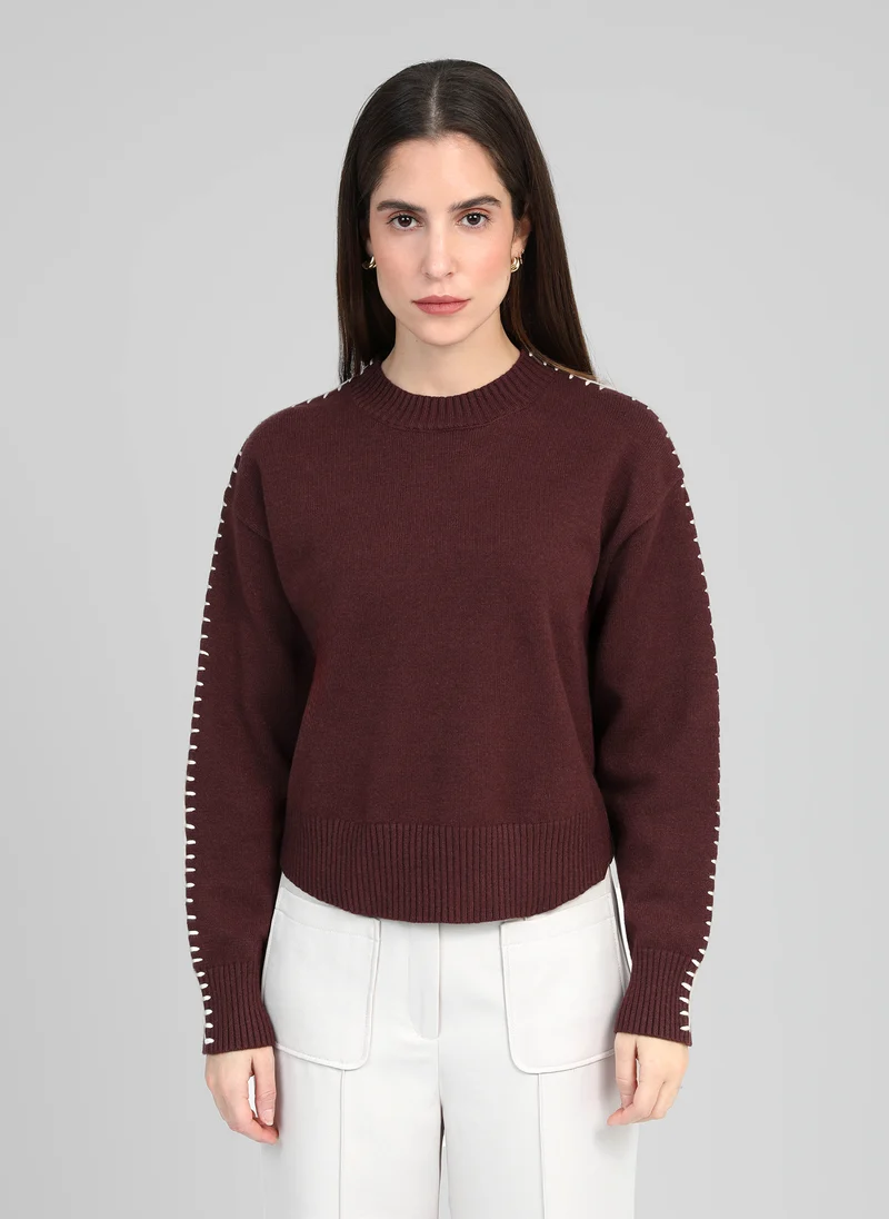 PULL NAUSIKO grenat