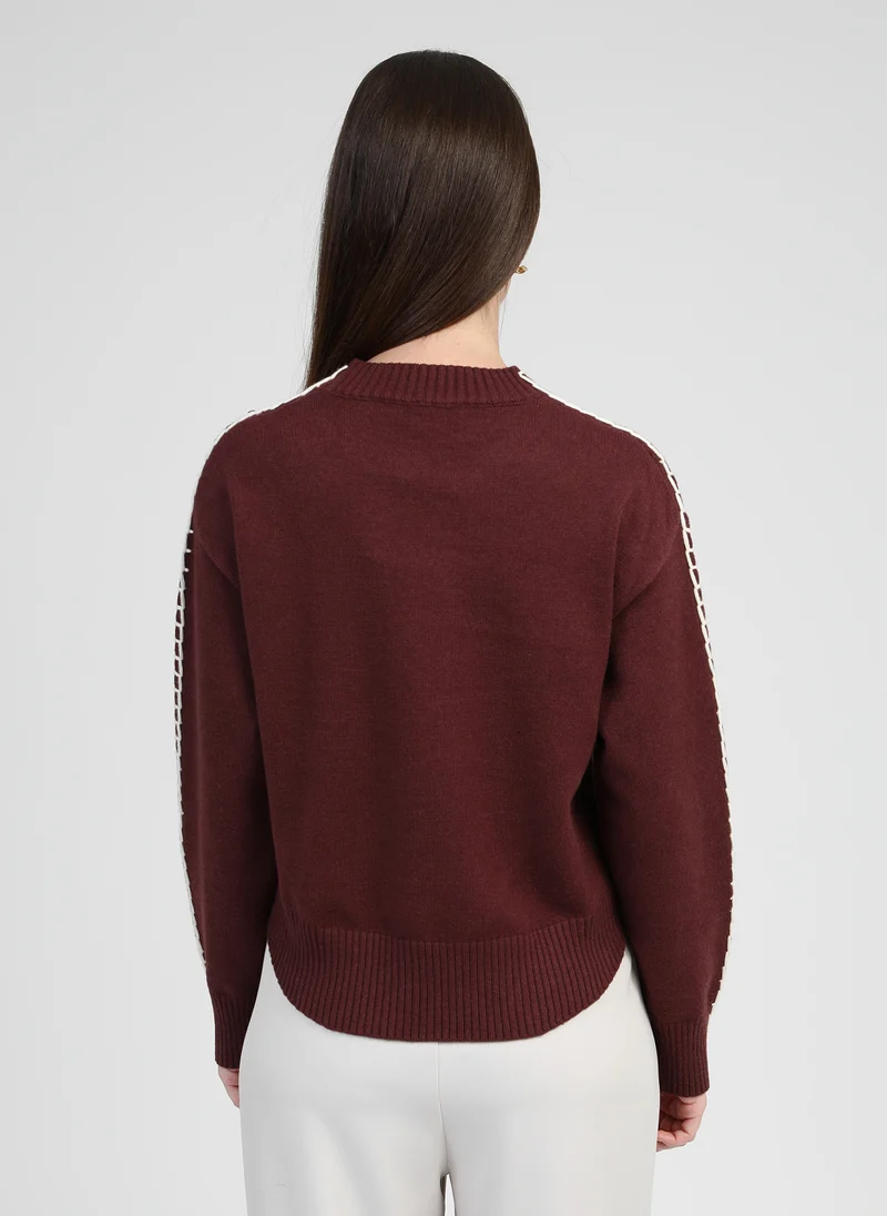 PULL NAUSIKO grenat