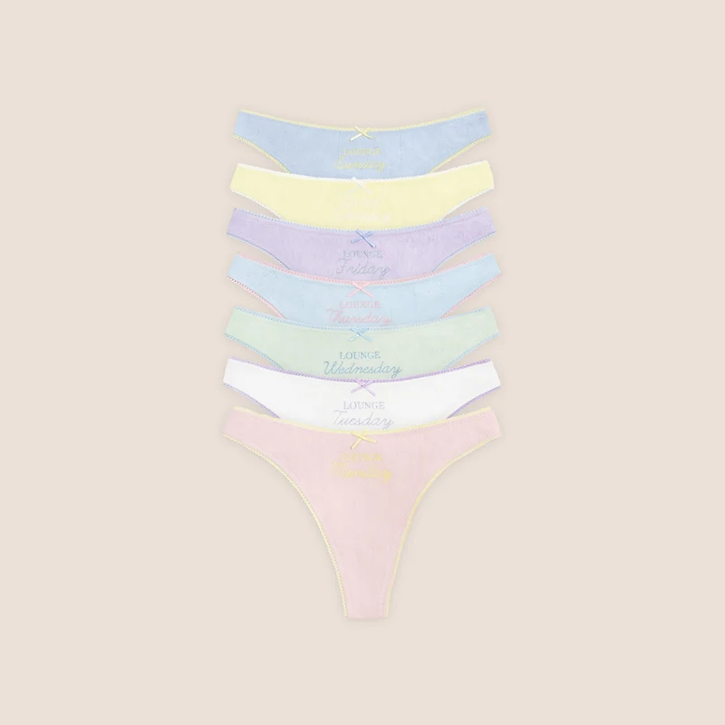 Strings Days of the Week (pack de 7) - Pastel Multicolore