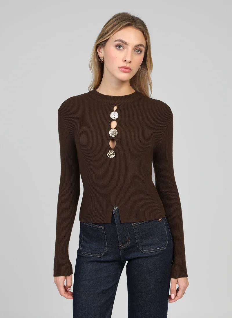 PULL NADONNA marron