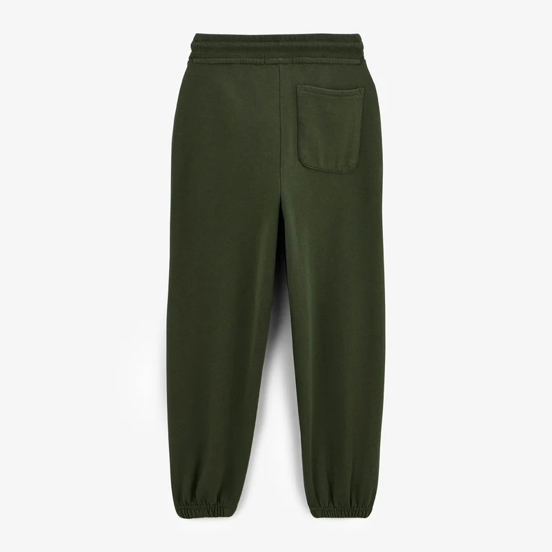 Jogging garçon élastiqué en coton vert anglais Paolo