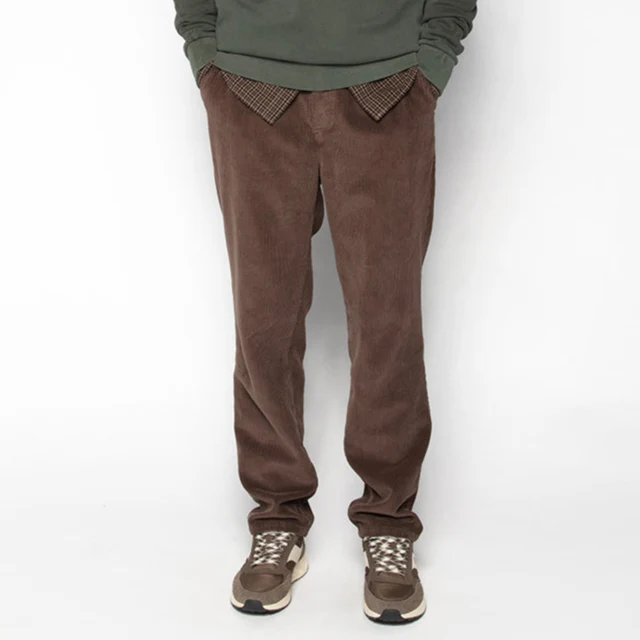 Pantalon 549 regular confort élastiqué marron ébène en velours