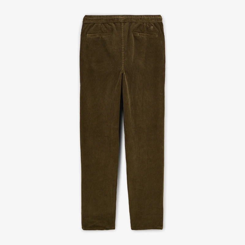 Pantalon 549 regular confort élastiqué marron ébène en velours