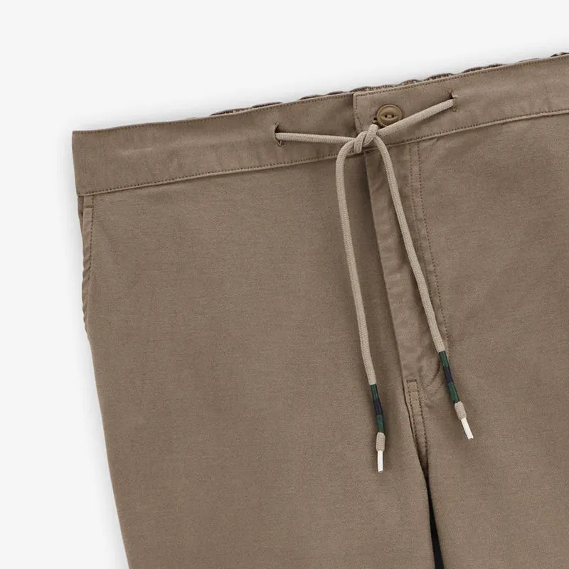 Pantalon 555 taille élastique coupe large shitake en coton