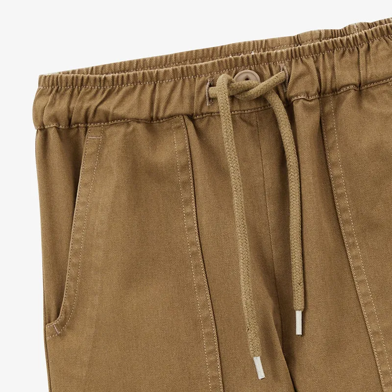 Pantalon 550 coupe large garçon marron shitake