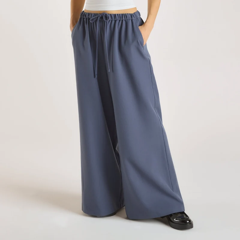 Pantalon Large et Droit - Bleu