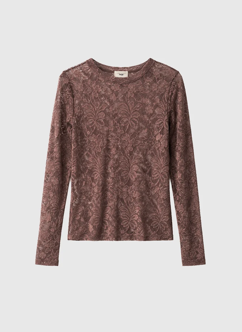 TEE-SHIRT ALEZANA marron
