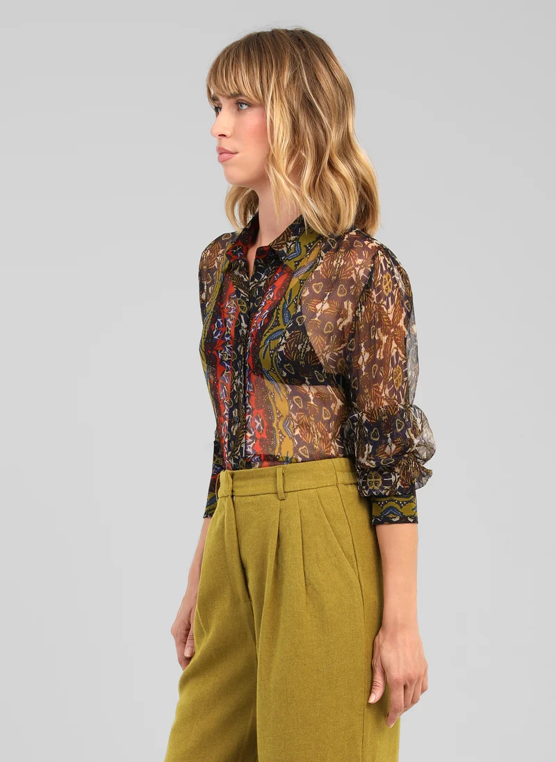 CHEMISE SARILA feria olive