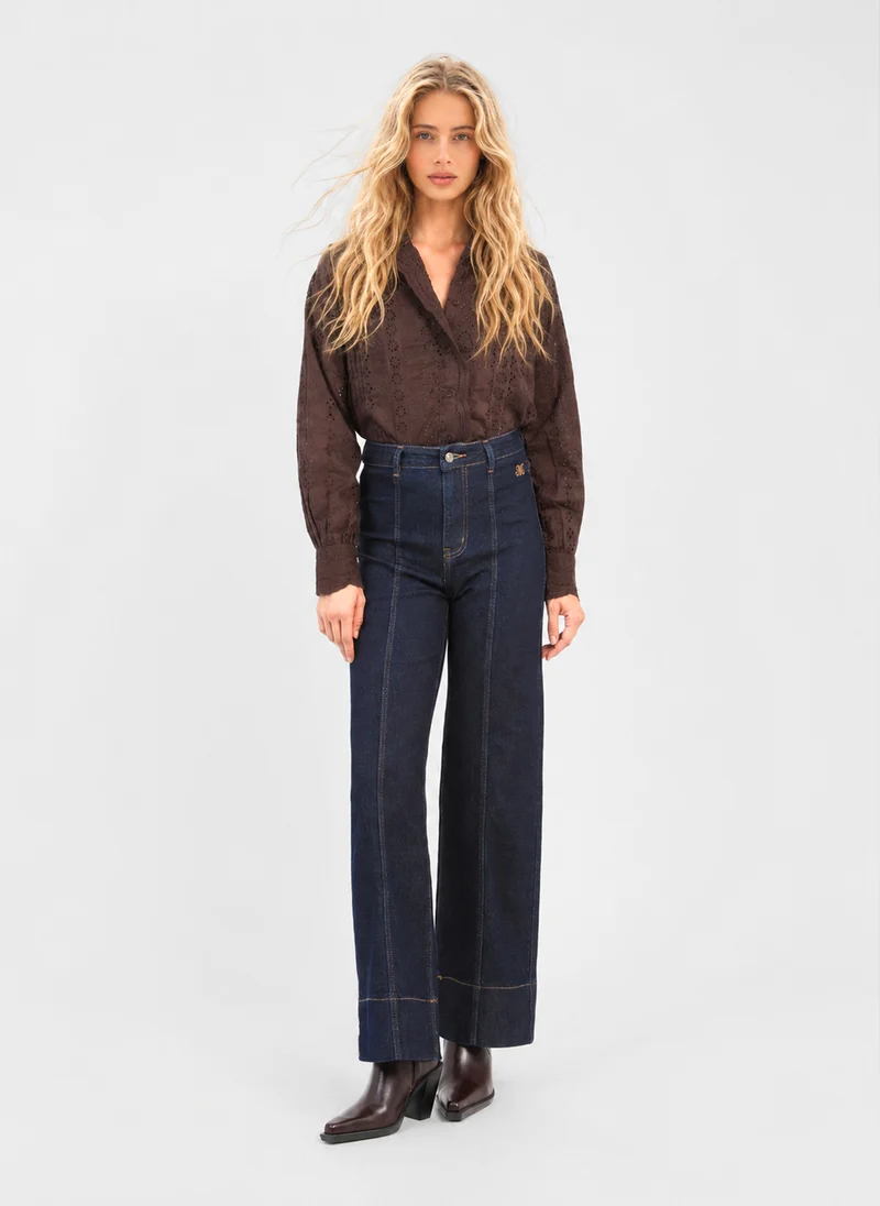 PANTALON PIPLIS JEAN brut