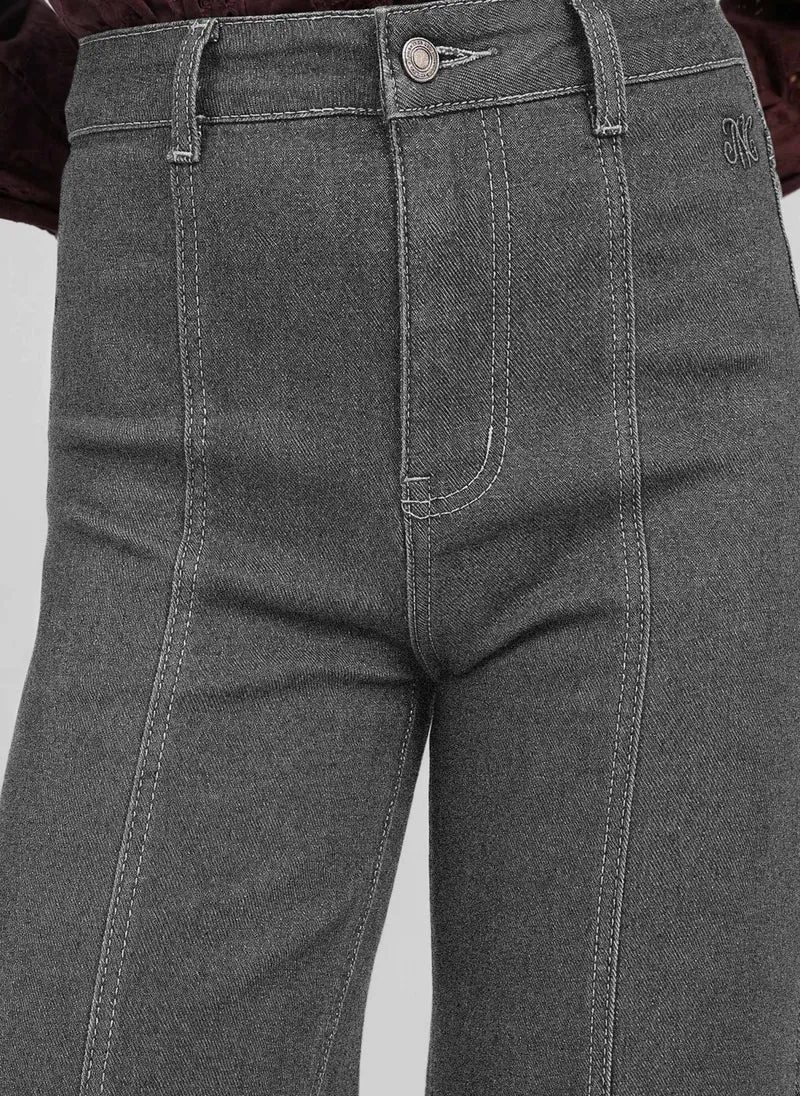 PANTALON PIPLIS gris